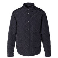 Schott NYC Men's Down-filled Quilted Long-Sleeve Shirt Jacket