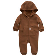 Carhartt Infant Front-Zip Hooded Heather Long-Sleeve Coverall