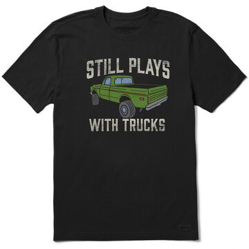 Life is Good Mens Still Plays with Trucks Crusher Short-Sleeve T-Shirt