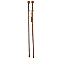 Wilcor Wood Wrap Walking Stick Set w/ Knobs