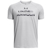 Under Armour Boy's UA Tech Split Wordmark Short-Sleeve Shirt