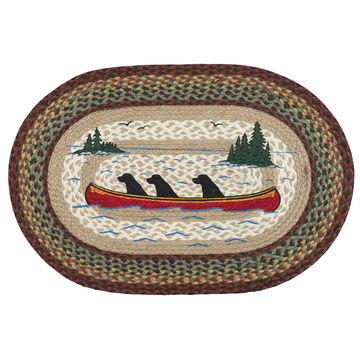 Capitol Earth Labs In Canoe Oval Patch Braided Rug