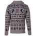 Schott NYC Mens Wool Blend Icelandic Cardigan Sweater