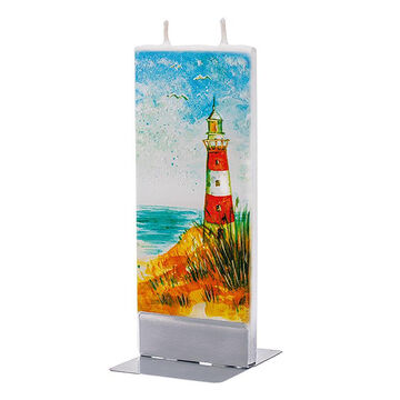 Flatyz Candle - Red and White Lighthouse