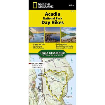 National Geographic Acadia National Park Day Hikes Map
