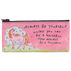 Blue Q Womens Always Be Yourself Unicorn Pencil Case