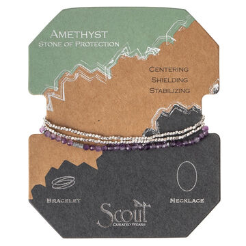 Scout Curated Wears Womens Delicate Stone Amethyst Bracelet/Necklace