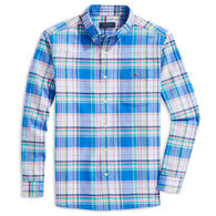 Vineyard Vines Men's Stretch Cotton Madras Plaid Button-Up Long-Sleeve Shirt