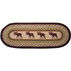 Capitol Earth Moose Oval Patch Runner Braided Rug
