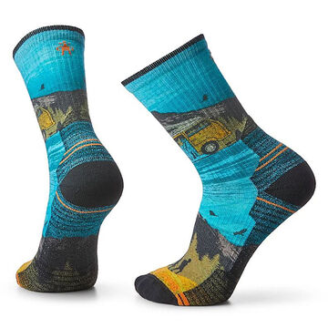 SmartWool Mens Hike Light Cushion Great Excursion Print Crew Sock