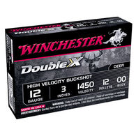 Winchester Double X 12 GA 3" 12 Pellet #00 Buckshot Ammo (5)