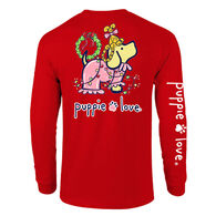Puppie Love Men's & Women's Christmas PJs Pup Long-Sleeve T-Shirt