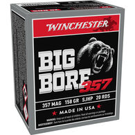 Winchester Big Bore 357 Magnum 158 Grain JHP Handgun Ammo (20)
