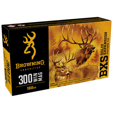 Browning BXS Solid Expansion 300 Winchester Magnum 180 Grain Polymer Tip Ammo (20)