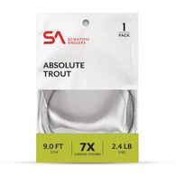 Scientific Anglers Absolute Trout Tapered Leader - 9 Ft.