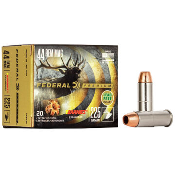 Federal Premium 44 Remington Magnum 225 Grain Barnes Expander Handgun Ammo (20)