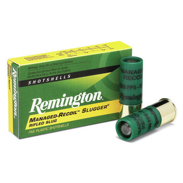 Remington Managed Recoil Slugger 12 GA 2-3/4 1 oz. Lead Rifled Slug Ammo (5)