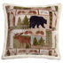Carstens Inc. Vintage Lodge Plush Sherpa Fleece Throw Pillow