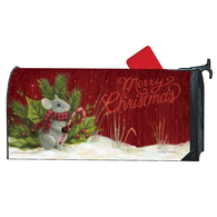 MailWraps Christmas Mouse Magnetic Mailbox Cover