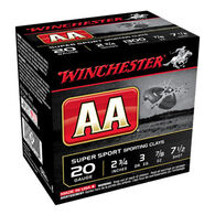 Winchester AA Target 20 GA 2-3/4" 7/8 oz. #7-1/2 Shotshell Ammo (25)