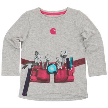 Carhartt Infant/Toddler Girls Tool Belt Long-Sleeve T-Shirt