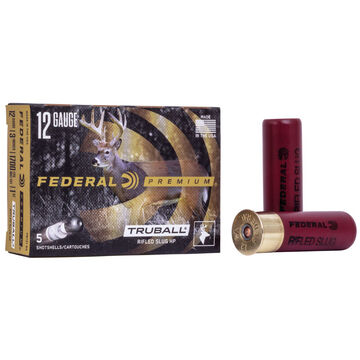 Federal Premium TruBall 12 GA 3 1 oz. Rifled Slug Ammo (5)