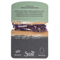 Scout Curated Wears Women's Stone Wrap Amethyst - Stone of Protection Necklace/Bracelet