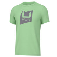 Huk Boy's Slice Logo Short-Sleeve Shirt