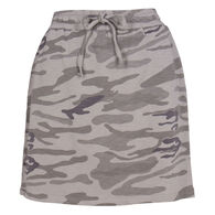 North River Women's Printed Camo Mini French Terry Skirt