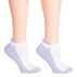 Dr. Motion Womens Solid Half Cushion Ankle Compression Sport Sock, 2/pk