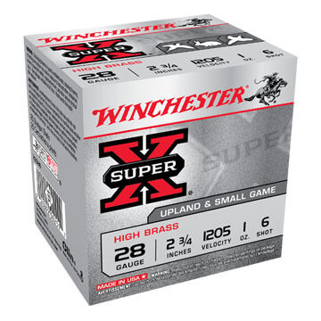 Winchester Super-X High Brass 28 GA 2-3/4 1 oz. #6 Shotshell Ammo (25)
