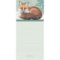 Pumpernickel Press Winter Fox Magnetic List Notepad
