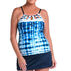 Maxine Swim Group Womens 24th & Ocean Seas The Dye Underwire Cutout High Neck Tankini Swimsuit Top
