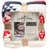 Carstens Inc. Red, White, and Blue Southwest Plush Sherpa Fleece Throw Blanket