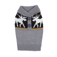 Casual Canine Moose Print Dog Sweater