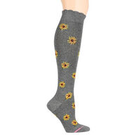Dr. Motion Women's Sunflowers Knee-High Compression Sock