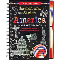 Scratch & Sketch America Trace-Along Art Activity Book