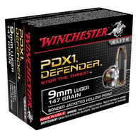 Winchester PDX1 Defender 9mm Luger 147 Grain Bonded JHP Handgun Ammo (20)