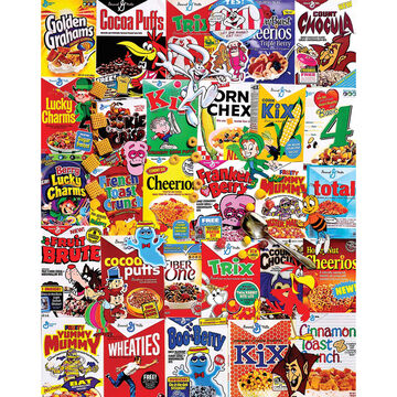 White Mountain Jigsaw Puzzle - Cereal Boxes