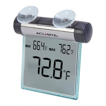 AcuRite Reversible Digital Window Thermometer