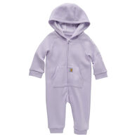 Carhartt Infant Girl's Fleece Zip-Front Hooded Coverall