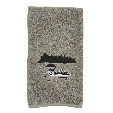 Park Designs Grey Area Loon Hand Towel