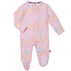 Magnetic Me Infant Girls Pink Sparkle Modal Magnetic Parent Favorite Long-Sleeve Footie Pajama