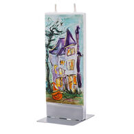 Flatyz Candle - Haunted House with Jack-O'-Lantern