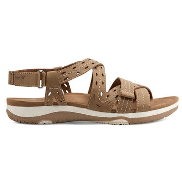 Earth Inc. Womens Sass Round Toe Strappy Casual Sandal