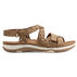 Earth Inc. Womens Sass Round Toe Strappy Casual Sandal