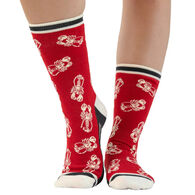 Lazy One Women's Real Catch Lobster Crew Sock