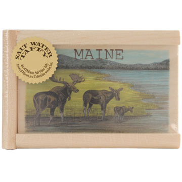 Maine Line Products Large Taffy Box - Multi-Moose Scene