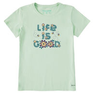 Life is Good Women's Daisy Bees Crusher Short-Sleeve Shirt