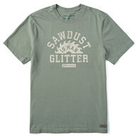 Life is Good Men's Sawdust is Glitter Crusher-Lite Short-Sleeve T-Shirt